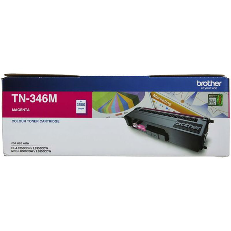 Brother TN-346M Magenta High Yield Toner Cartridge