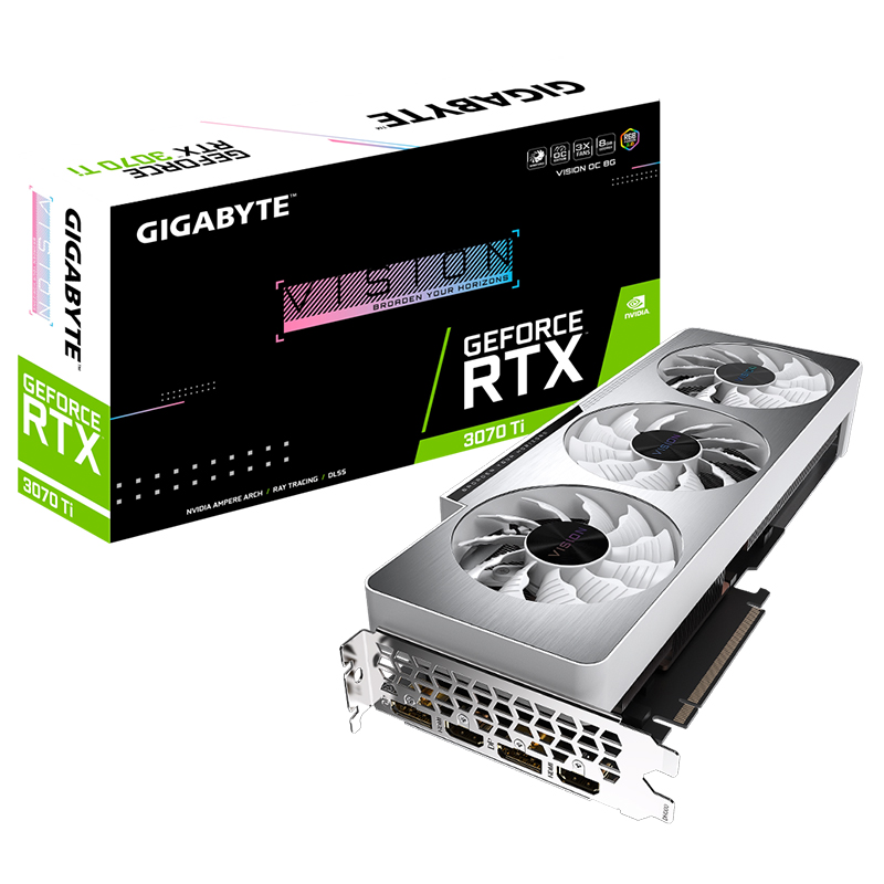 Gigabyte GeForce RTX 3070 Ti Vision OC 8G Graphics Card (GV-N307TVISION OC-8GD)