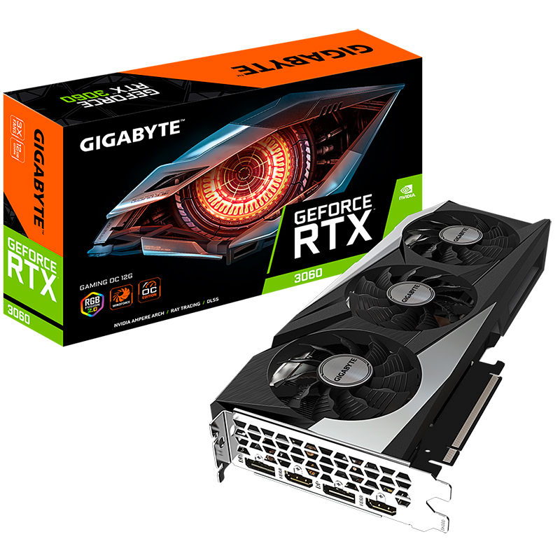 Gigabyte GeForce RTX 3060 Gaming OC 12G LHR Graphics Card - Rev 2 (N3060GAMING-OC-12GD-V2)