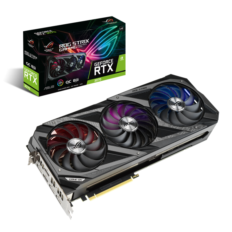 Asus GeForce RTX 3070 Ti ROG Strix Gaming 8G OC Graphics Card (ROG-STRIX-RTX3070TI-8G-GAMING)