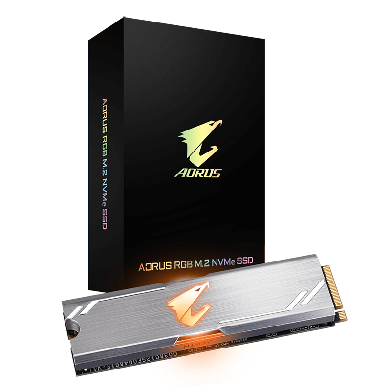Gigabyte Aorus 512GB PCIe 3.0 M.2 2280 NVMe SSD (GP-ASM2NE2512GTTDR)