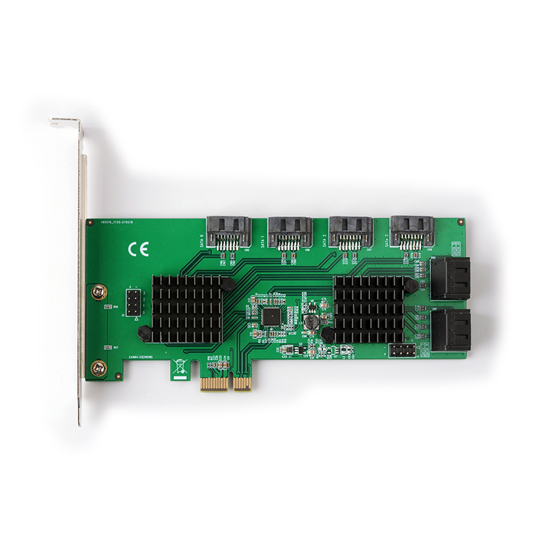 SpeedDragon PCI-E SATA 6G 8ports CARD ASM1182E+2*ASM1064