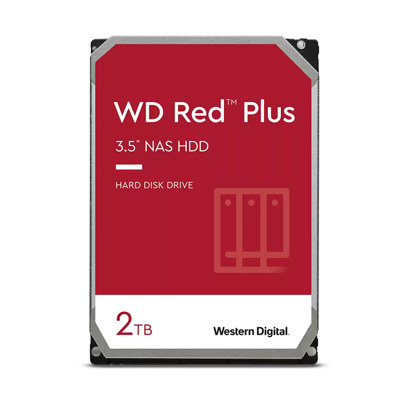 Western Digital Red Plus 2TB 5400RPM 3.5in SATA Hard Drive (WD20EFZX) - REFURBISHED 77866