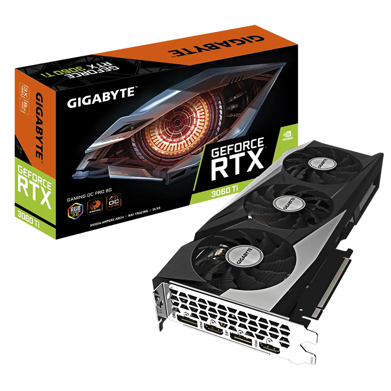 Gigabyte GeForce RTX 3060 Ti Gaming OC Pro 8G LHR Graphics Card Rev 3.0 (N306TGAMING-OC-PRO-8GD-RV3)