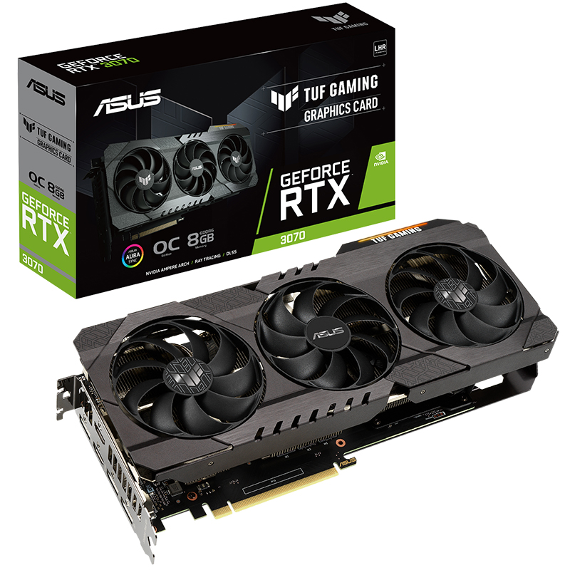 Asus GeForce RTX 3070 TUF Gaming V2 OC 8G LHR Graphics Card (TUF-RTX3070-O8G-V2-GAMING)