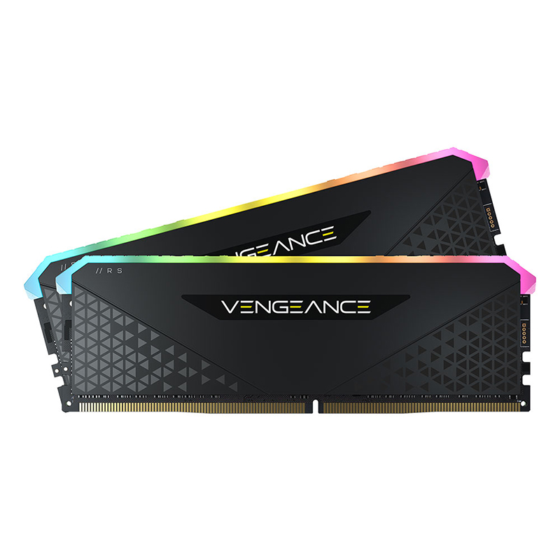 Corsair 32GB (2x16GB) CMG32GX4M2E3200C16 Vengeance RGB CL18 3200MHz DDR4 RAM - Black