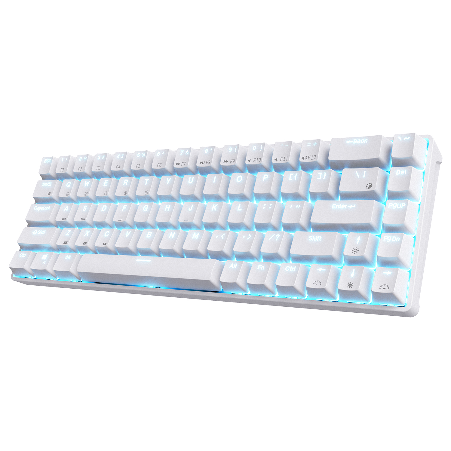 RK ROYAL KLUDGE RK68 65% Hot-Swappable Wireless Mechanical Keyboard, Clicky Blue Switch