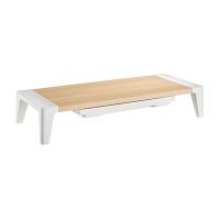 Brateck White Birch Monitor Riser with Increased Height and Drawer(STB-143)