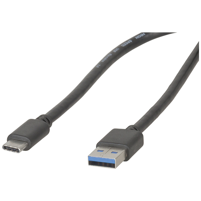 USB Type C to USB A 3.0 Fast Charging Male Cable - 1m (CB-TC-U3A-66W)