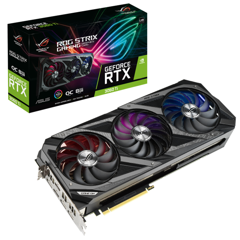 Asus ROG Strix GeForce RTX 3060 Ti Gaming V2 OC 8G LHR Graphics Card (ROG-STRIX-RTX3060TI-O8G-V2-GAMING)