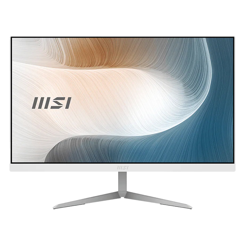 MSI Modern 23.8in FHD i7-1165G7 1TB SSD 16GB RAM W10P All in One PC - White (Modern AM241 11M-273AU)