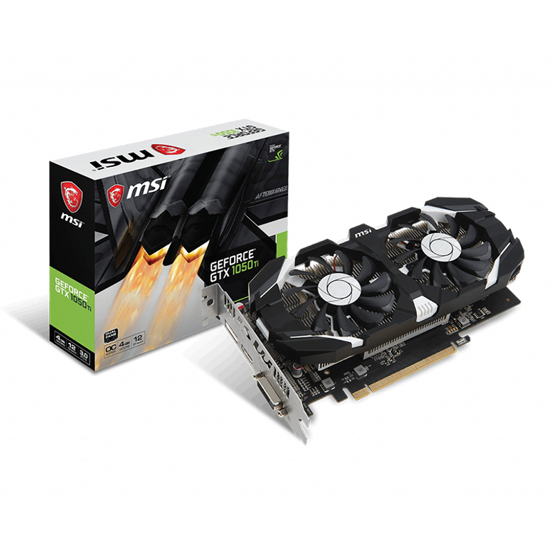 MSI GeForce GTX 1050 Ti 4GT V1 4GB OC Graphics Card (GeForce GTX 1050Ti 4GT OCV1)