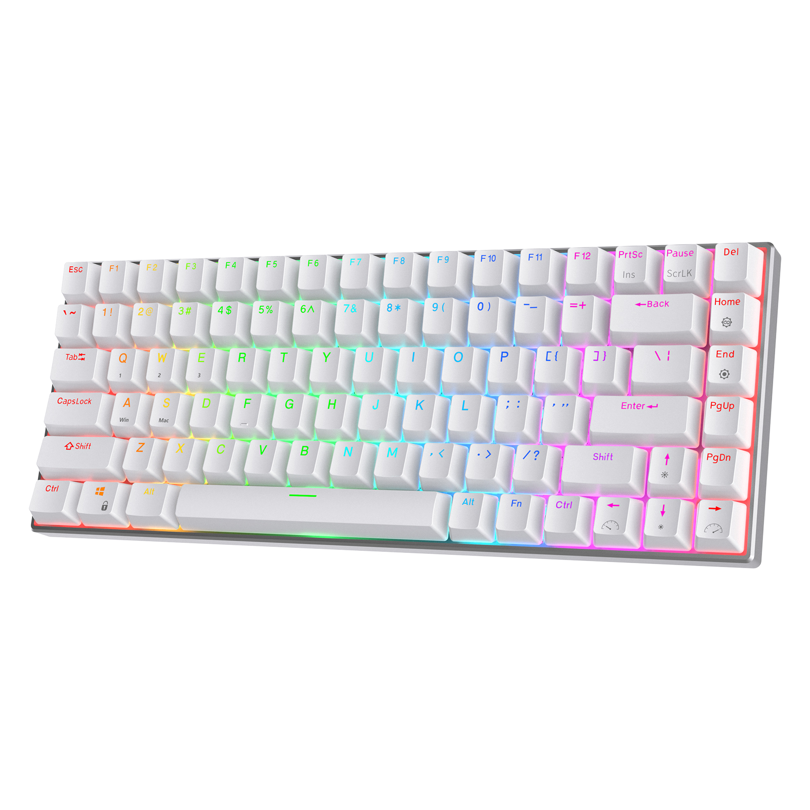 RK ROYAL KLUDGE RK84 Pro 75% RGB Triple Mode BT5.0/2.4G/Wired Hot-Swappable Mechanical Keyboard with Aluminum Frame, Clicky Blue Switch 