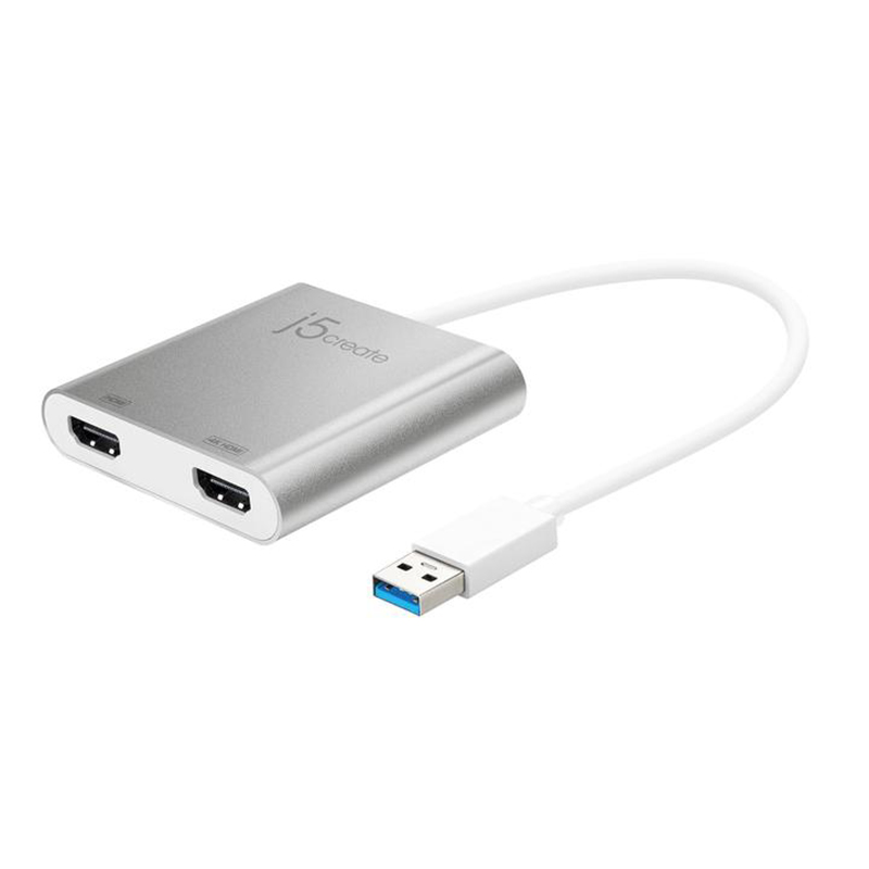 j5create JUA365 USB 3.0 to Dual HDMI Multi Monitor Adapter (JUA365)