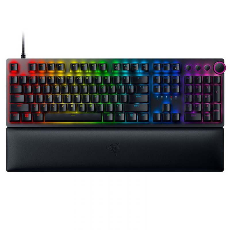 Razer Huntsman V2 Optical Gaming Keyboard Clicky Purple Switch (RZ03-03930300)