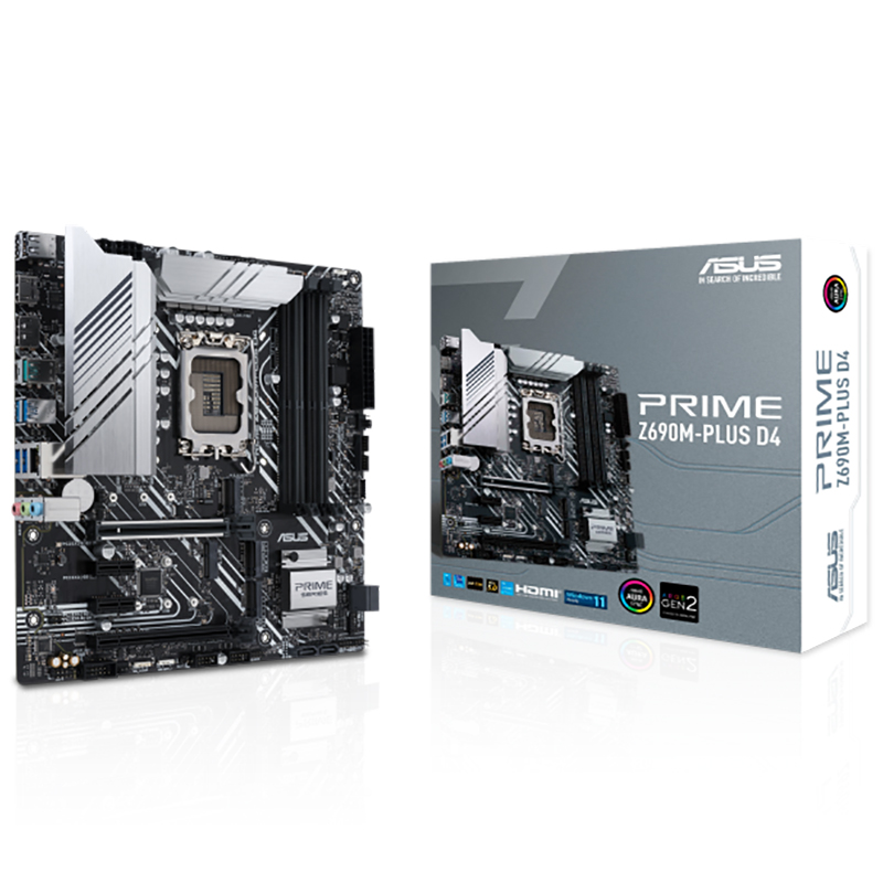 Asus Prime Z690M-Plus LGA 1700 DDR4 mATX Motherboard (PRIME Z690M-PLUS D4)