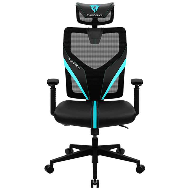 ThunderX3 YAMA1 Ergonomic Mesh Office/Gaming Chair Black/Cyan