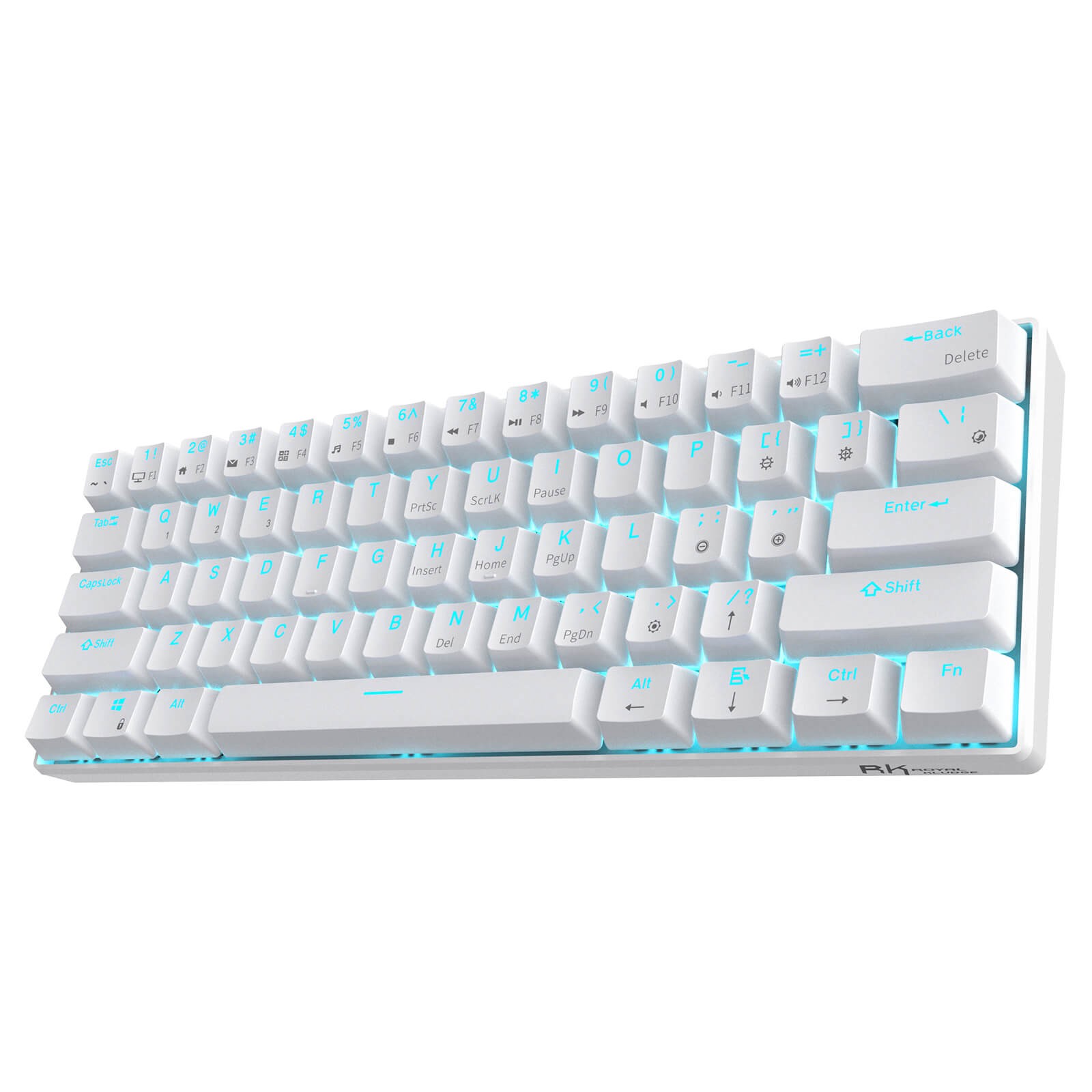 RK ROYAL KLUDGE RK61 Wireless 60% Mechanical Gaming Keyboard, Blue Switch