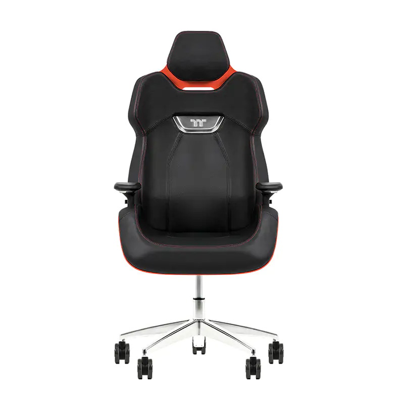 Thermaltake ARGENT E700 Real Leather Gaming Chair Design by Porsche - Flaming Orange (GGC-ARG-BRLFDL-01)