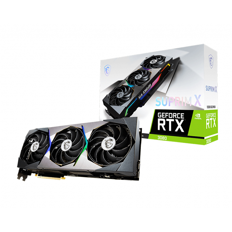 MSI GeForce RTX 3080 Suprim X 12G LHR Graphics Card (GEFORCE RTX 3080 SUPRIM X 12G LHR)