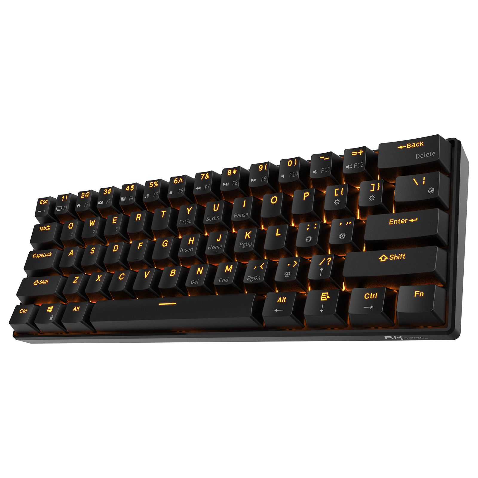 RK ROYAL KLUDGE RK61 Wireless 60% Mechanical Gaming Keyboard, Blue Switch, Black Case