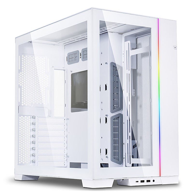 Lian Li PC-O11 Dynamic Evo TG Mid Tower E-ATX Case - White - OPENED BOX 73046