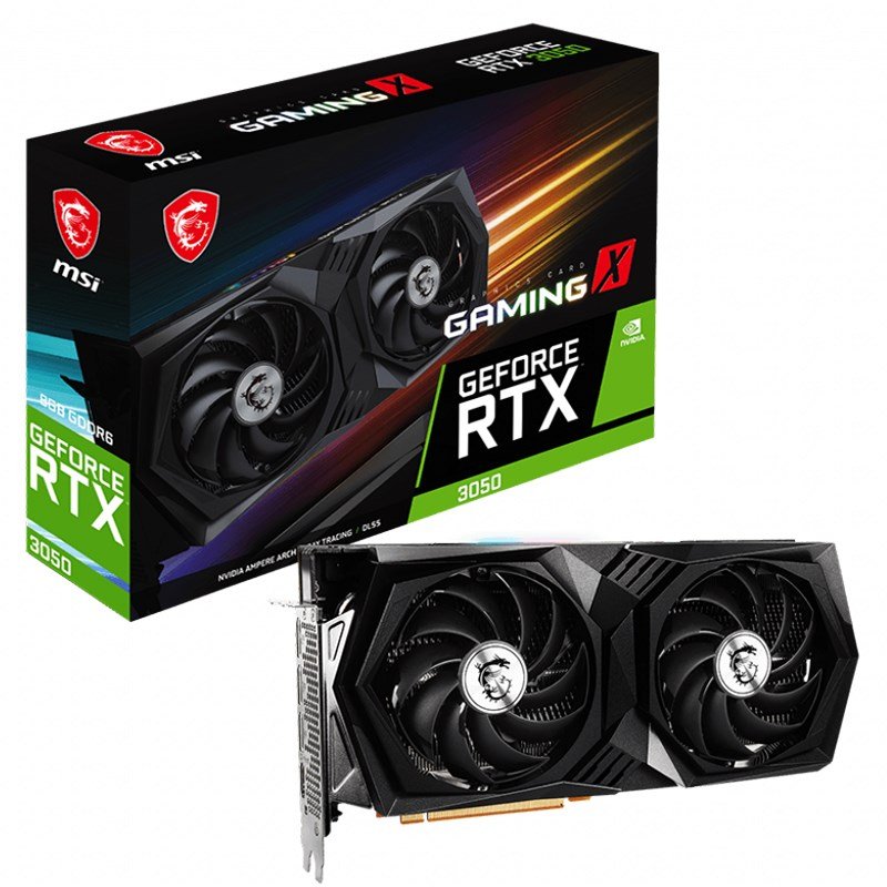 MSI GeForce RTX 3050 Gaming X 8G Graphics Card (GeForce RTX 3050 GAMING X 8G)