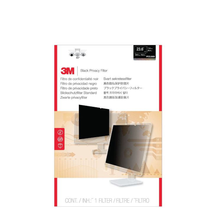 3M 23.6 inch Desktop Privacy Filter PF23.6W9 (PF23.6W9)