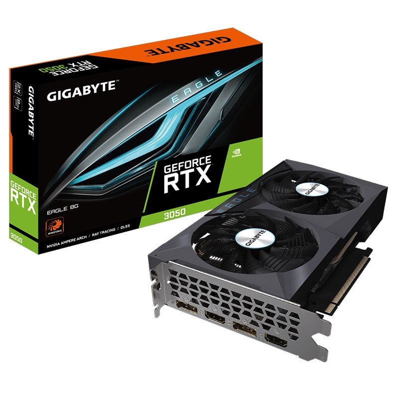 Gigabyte GeForce RTX 3050 Eagle 8G Graphics Card (N3050EAGLE-8GD)