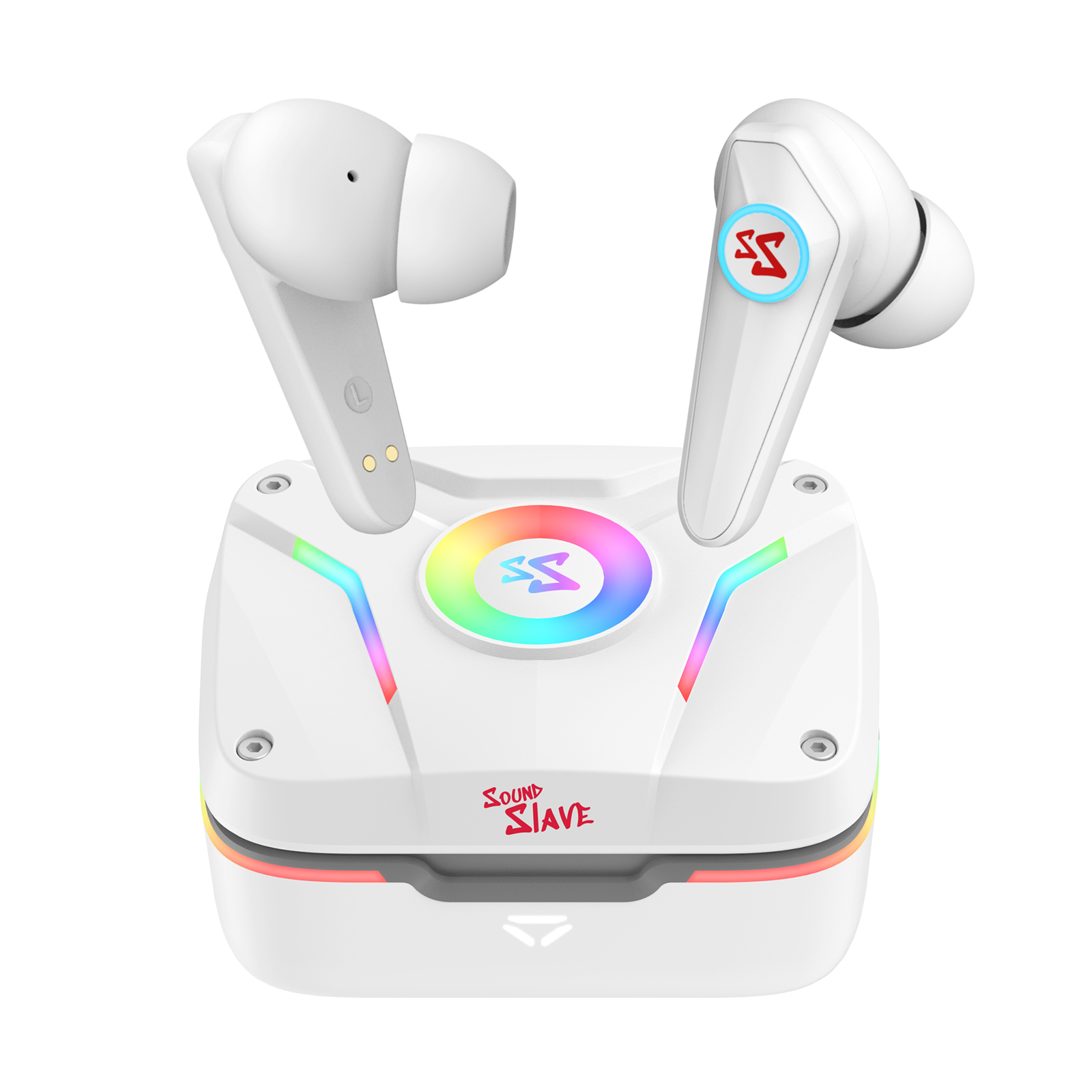 LTC SS-503 TWS Wireless Earbuds, Bluetooth 5.1 in-Ear Earphones with Wireless Charging Case IPX4 Waterproof, Built-in Mic RGB Stereo Headphones