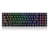 Redragon K628 Pollux 75% Wired RGB Gaming Keyboard, 78 Keys Hot-Swappable Compact Mechanical Keyboard w/100% Hot-Swap Socket, Red Switch