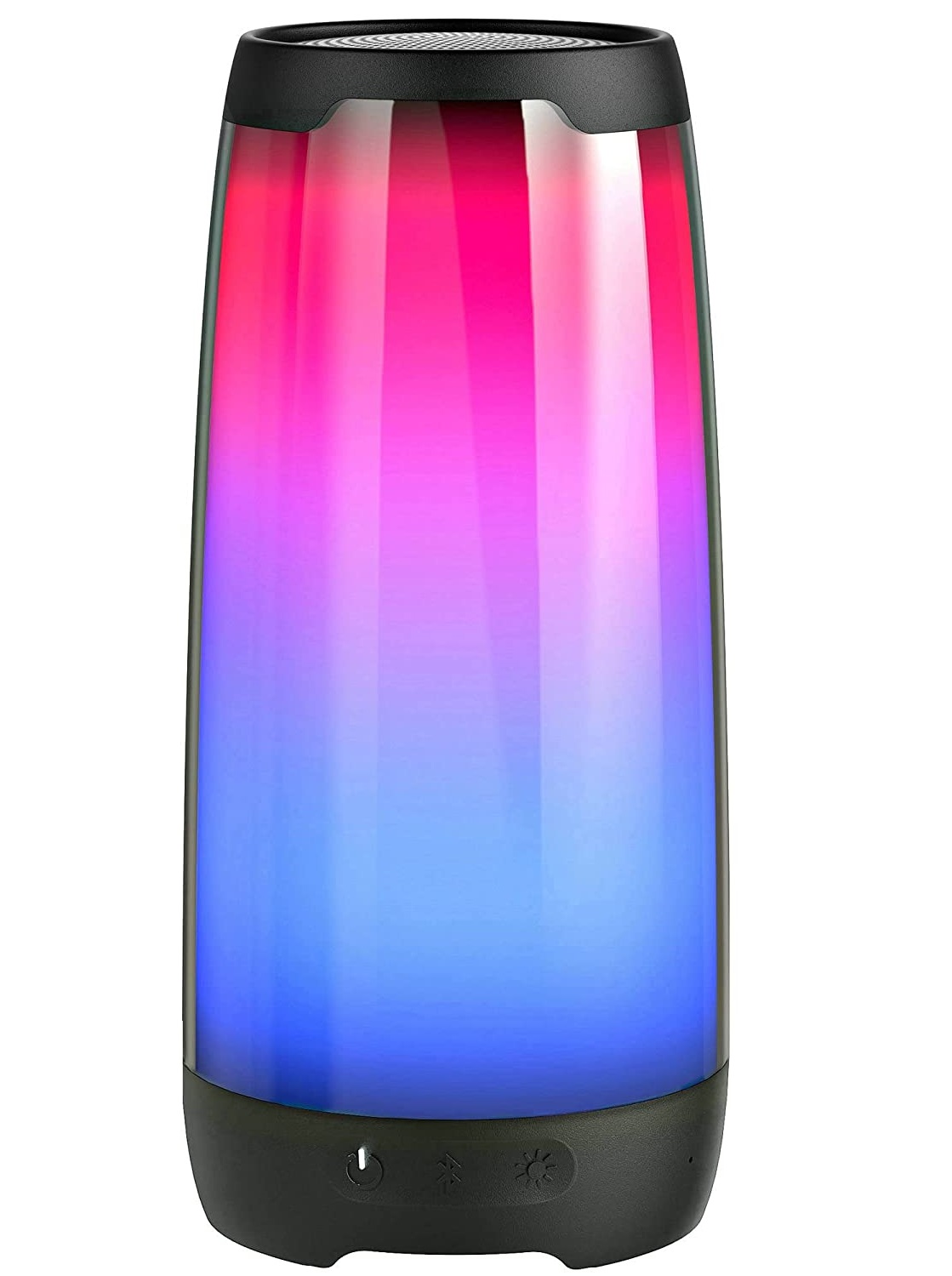 ERAZ Bluetooth Speaker with 6 Color Lights Portable Wireless Speaker with IPX5 Waterproof 20W Stereo Sound Support TWS Pairing Mic TF Card