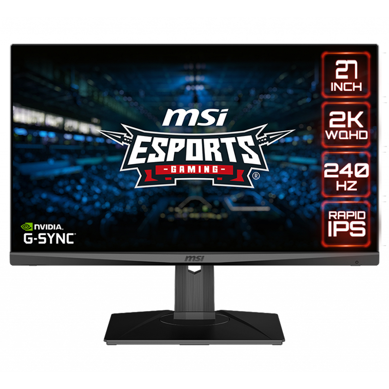 MSI 27in WQHD Rapid IPS 240Hz Flat Gaming Monitor (Optix MAG274QRX)