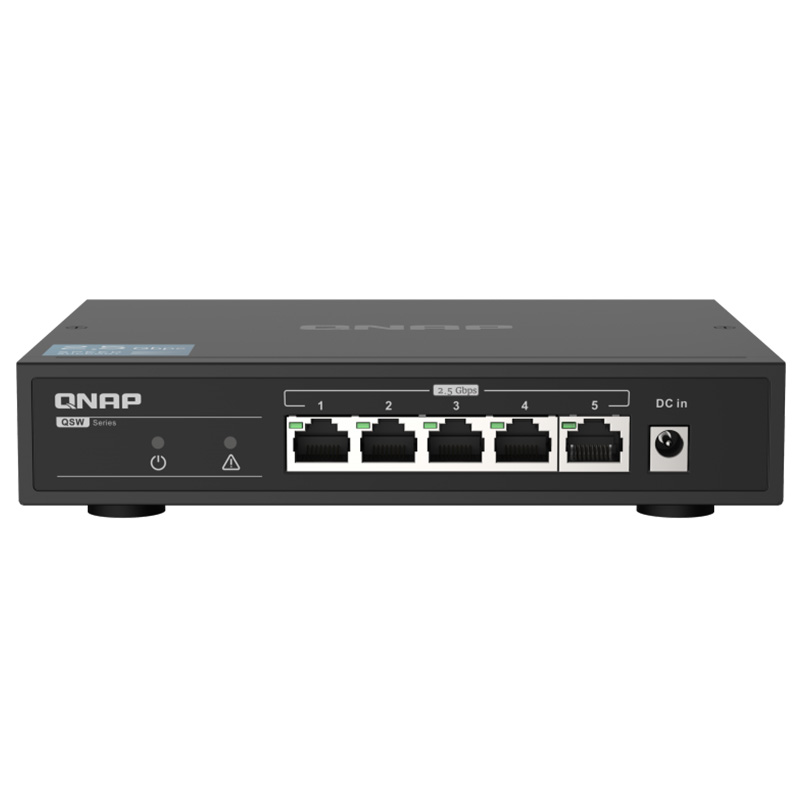 QNAP 5 Port 2.5GbE Unmanaged Switch (QSW-1105-5T)