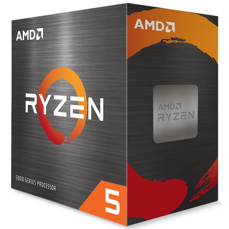 AMD Ryzen 5 5600 6 Core AM4 4.4Ghz CPU Processor with Wraith Stealth Cooler (100-100000927BOX)