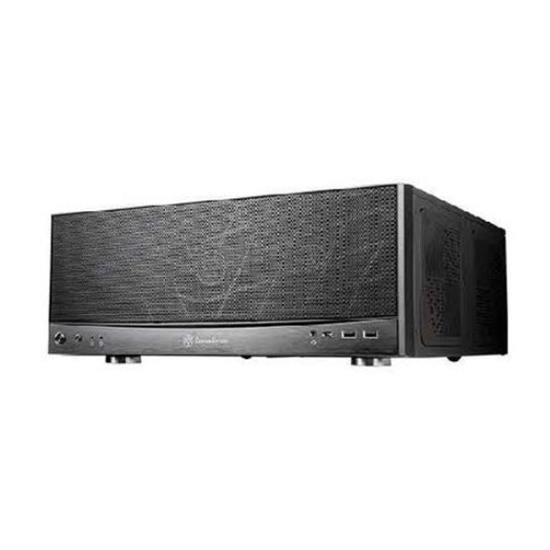 Silverstone GD11 Grandia Series Compact HTPC Case with 240mm Radiator Support (SST-GD11B)