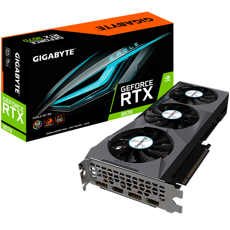 Gigabyte GeForce RTX 3070 Eagle V2 OC 8GB LHR Graphics Card - OPENED BOX 73240 (GV-N3070EAGLE OC-8GD 2.0-73240)