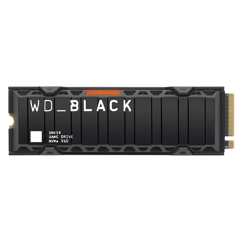 Western Digital 500GB Black SN850 PCIe Gen4 M.2 NVMe SSD with Heatsink(WDS500G1XHE)