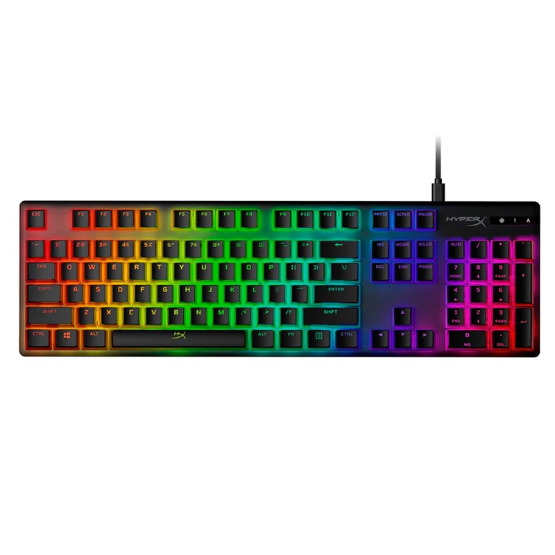 HyperX Double Shot PBT 104-Key Translucent Pudding Keycap Set Black