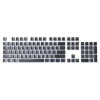 Redragon A130 Black 104 Keys Doubleshot Pudding PBT Keycaps Set w/Translucent Layer for Mechanical Keyboard, OEM Profile, English (US) ANSI Layout