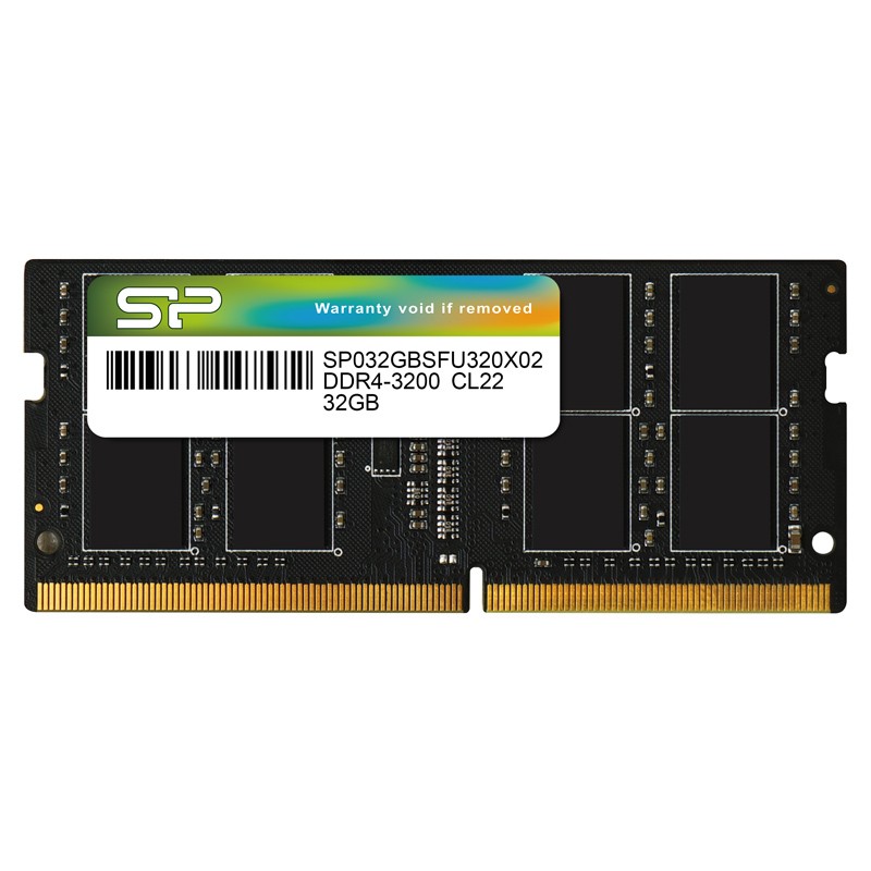 Silicon Power 32GB (1x32GB) SP032GBSFU320X02 3200Mhz CL22 DDR4 SODIMM Laptop RAM