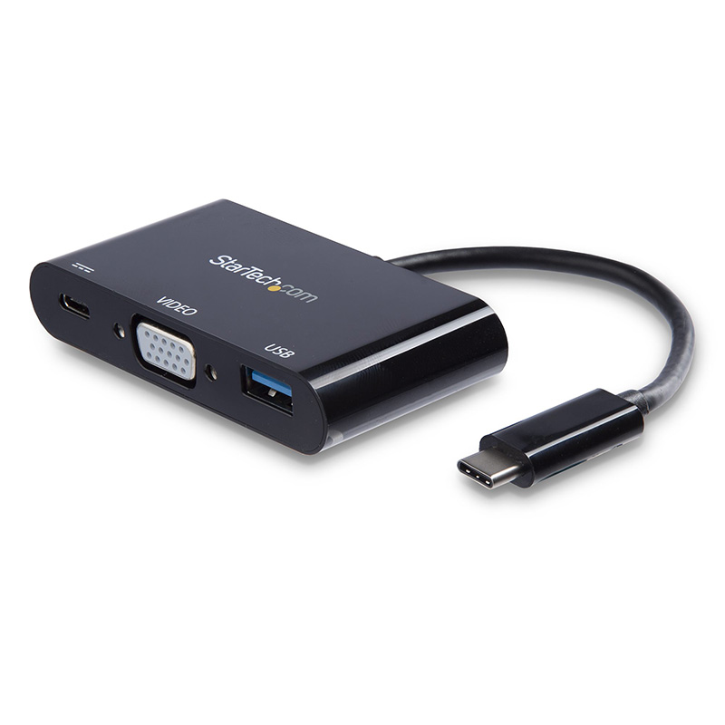 StarTech USB Type C to VGA Adapter with PD & USB Port USB C Adapter