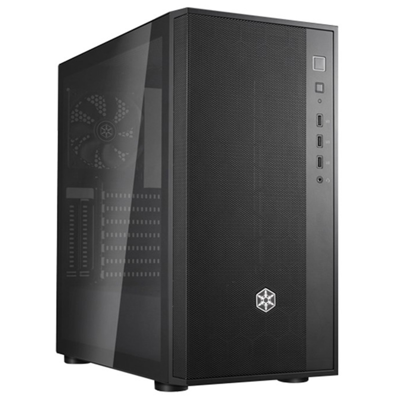 SilverStone Fara R1 V2 Tempered Glass ATX Case - Black (SST-FAR1B-G-V2)