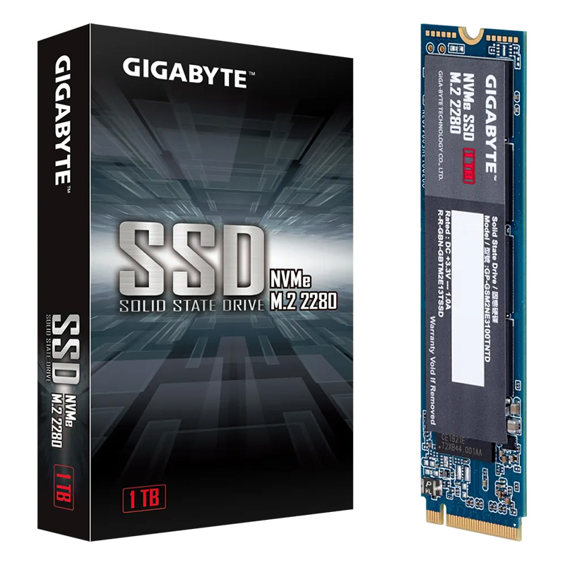 Gigabyte 1TB PCIe 3.0 M.2 2280 NVMe SSD (GP-GSM2NE3100TNTD)