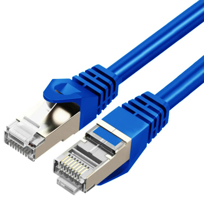 Cruxtec Cat7 SFTP Shield Ethernet Cable - 50cm Blue