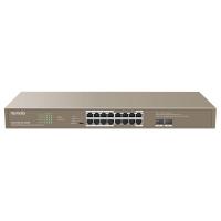 Tenda 16GE+2SFP Port Gigabit Unmanaged Switch with 16-Port PoE (TEG1118P-16-250W)