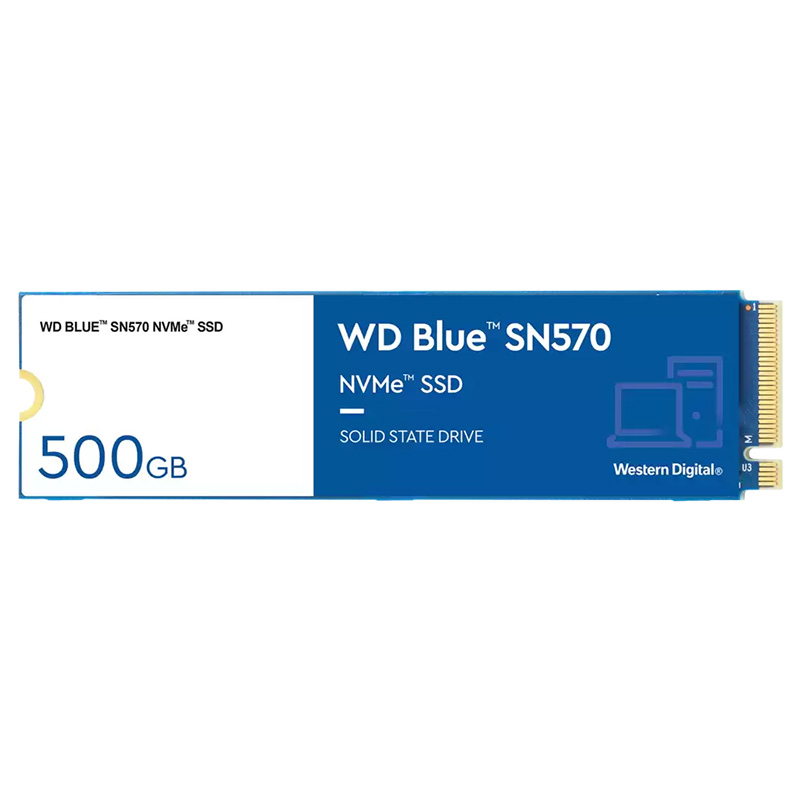 Western Digital 500GB Blue SN570 PCIe Gen 3 M.2 NVMe SSD (WDS500G3B0C)