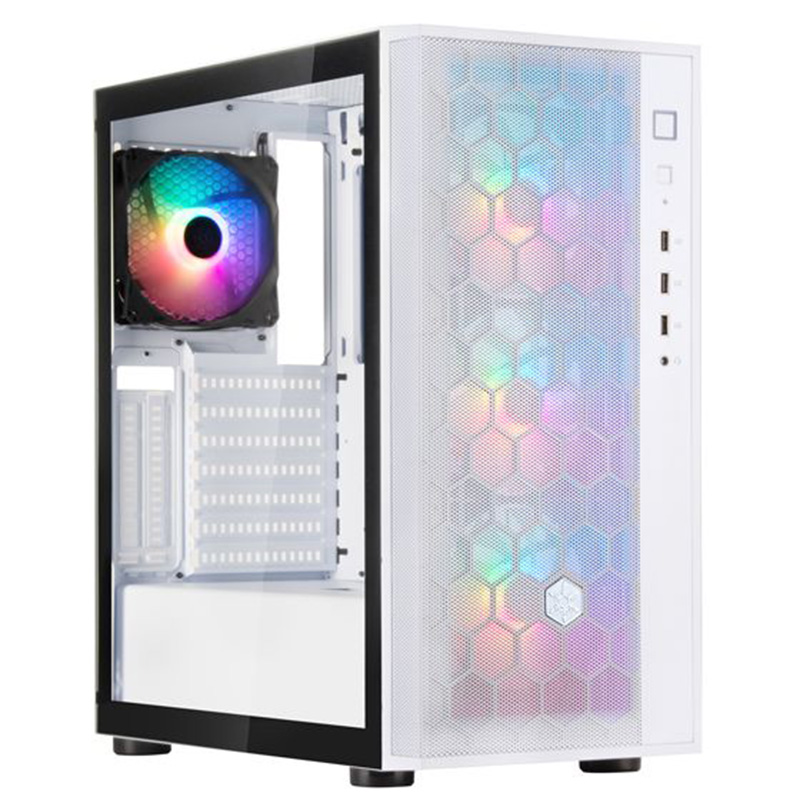 SilverStone Fara R1 Pro V2 Tempered Glass ATX Case - White (SST-FAR1W-PRO-V2)