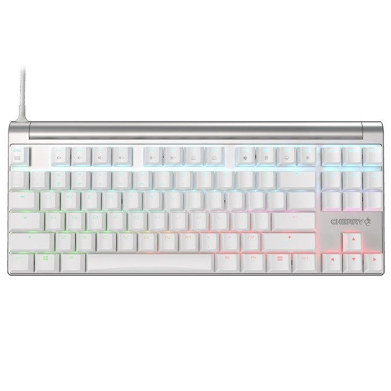 Cherry MX 8.0 RGB Wired Mechanical Gaming Keyboard - Silver/White MX Red Switch