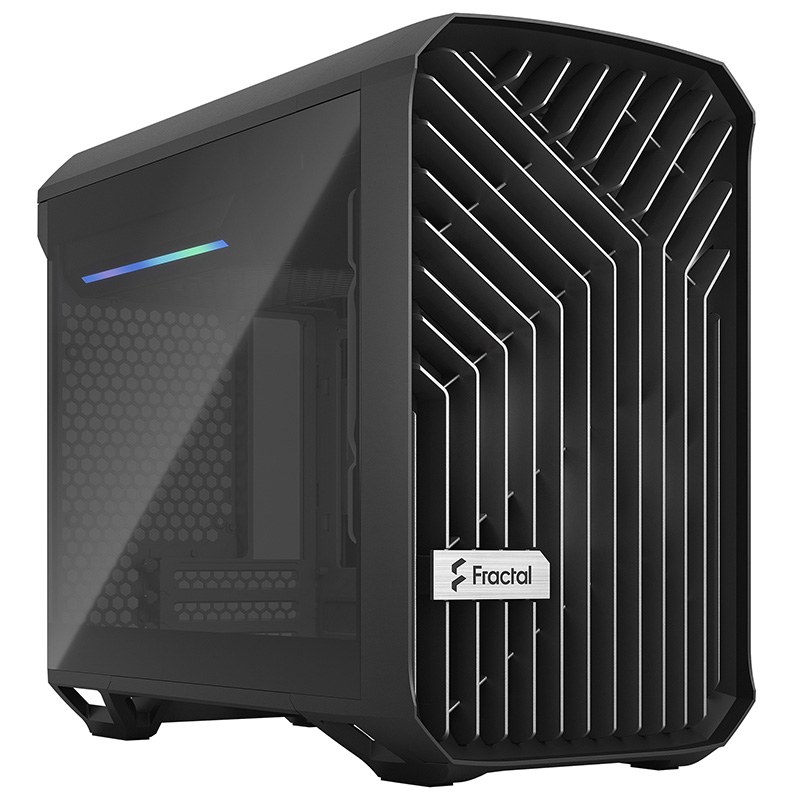 Fractal Design Torrent Nano Dark Tempered Glass Micro ITX Case - Black (FD-C-TOR1N-01)